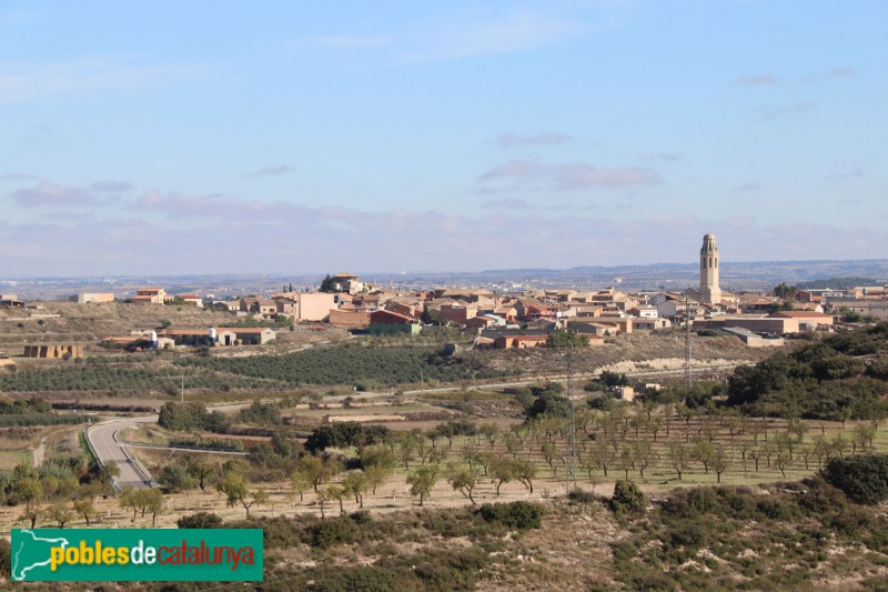 Sant Martí de Riucorb - Sant Martí de Maldà, panoràmica general