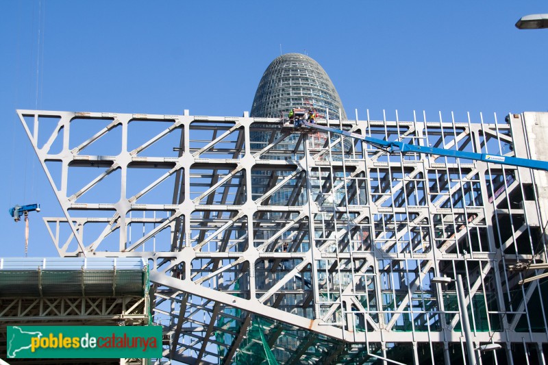 Barcelona - Disseny Hub Barcelona, durant la construcció