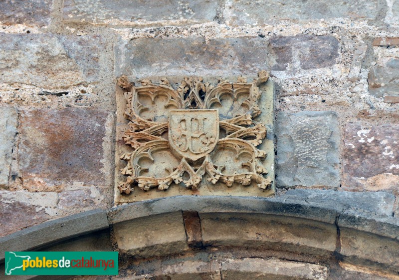 Barcelona - Església de Sant Martí de Provençals, detall de la façana