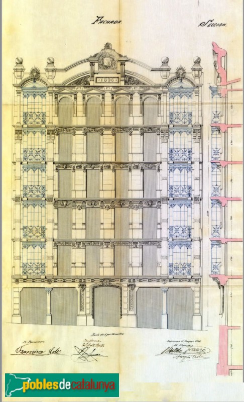 Barcelona - Gravina, 10, plànol