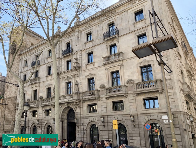 Barcelona - Tabacs de Filipines, façana Rambla