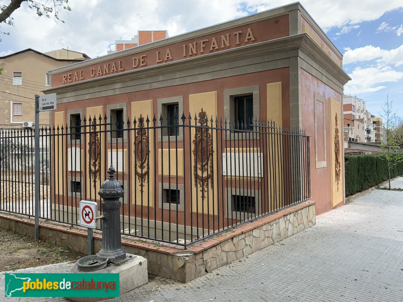 Molins de Rei - Casa de comportes del canal de la Infanta