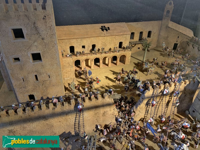 La Bisbal d'Empordà - Maqueta de la la presa del castell (Foto: Albert Esteves, 2019) La Bisbal d'Empordà - Maqueta de la la presa del castell