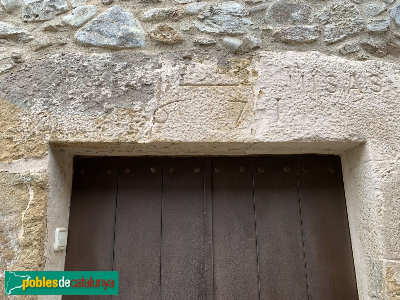 La Bisbal d'Empordà - Sant Pol de La Bisbal. llinda del segle XVII (Foto: Albert Esteves, 2019) La Bisbal d'Empordà - Sant Pol de La Bisbal. llinda del segle XVII