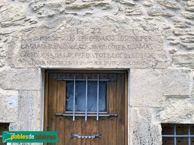 La Bisbal d'Empordà - Carrer del Convent, llinda de 1722 (Foto: Albert Esteves, 2019) La Bisbal d'Empordà - Carrer del Convent, llinda de 1722