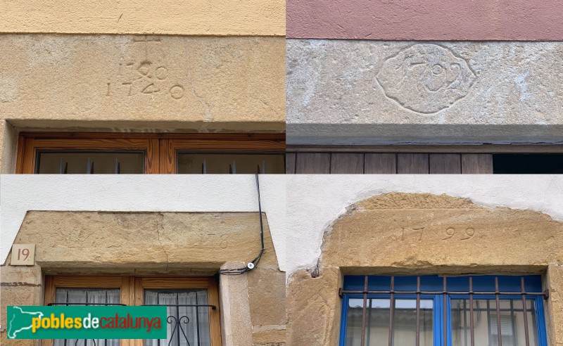 La Bisbal d'Empordà - Carrer del Convent, llindes del segle XVIII (Foto: Albert Esteves, 2019) La Bisbal d'Empordà - Carrer del Convent, llindes del segle XVIII
