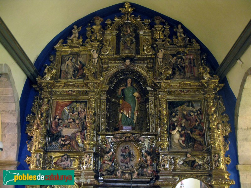 El Pont d'Armentera - Església de Santa Magdalena. Retaule barroc