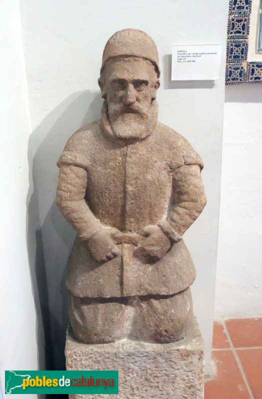 Museu Vicenç Ros - Gàrgola procedent de l'església de Santa Maria de Martorell (segle XVI)