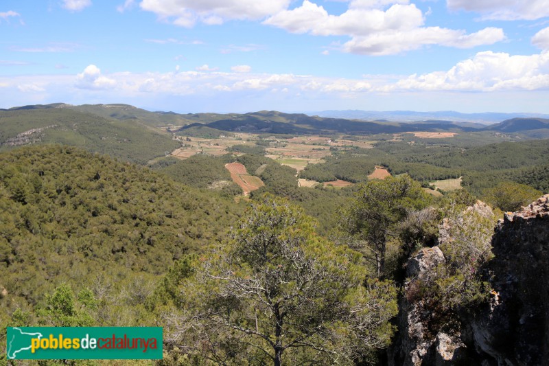 Aiguamúrcia - Panoràmica des del castell de Selma