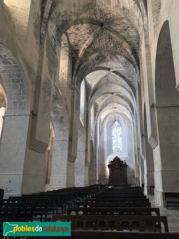 Aiguamúrcia - Monestir de Santes Creus, interior de l'església