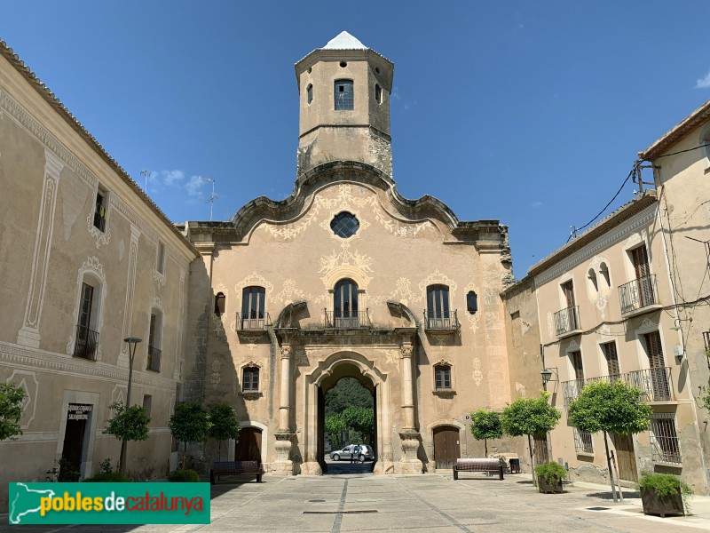 Monestir de Santes Creus - Portal de l'Assumpta, façana plaça Major