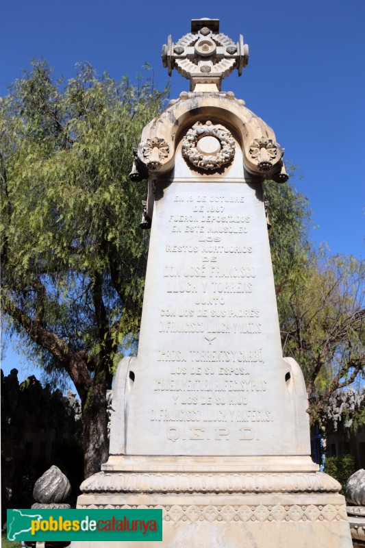 Vilanova i la Geltrú - Sepulcre Lluch Torrents