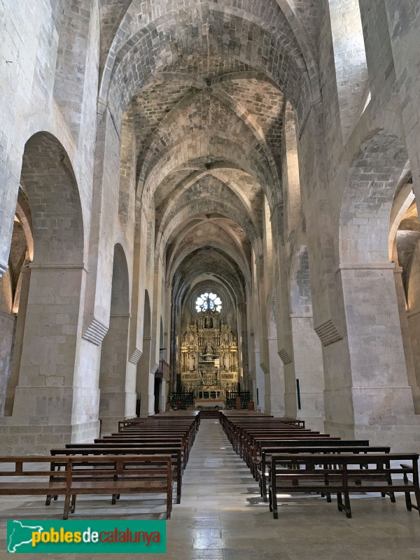 Monestir de Santes Creus - Interior de l'església