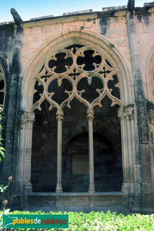 Monestir de Santes Creus - Claustre major, finestral galeria sud