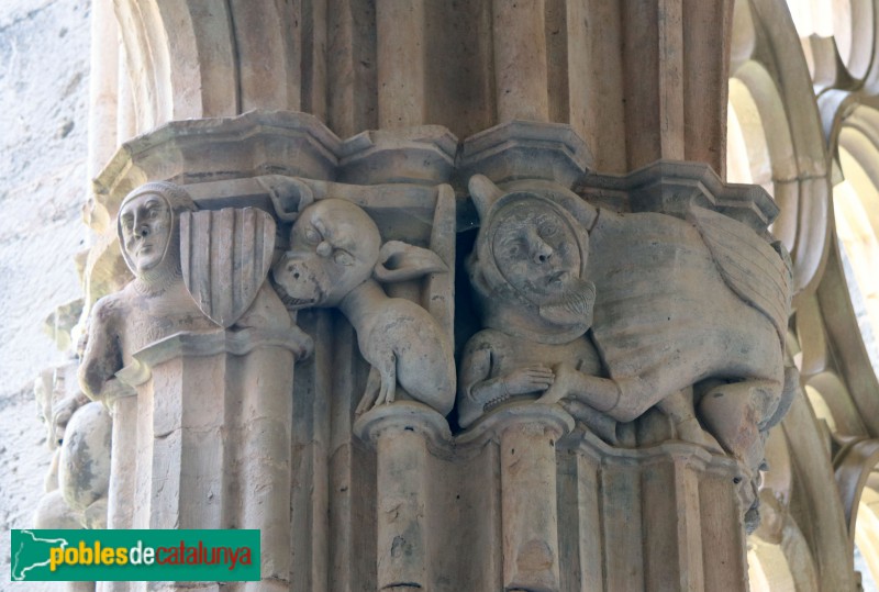 Monestir de Santes Creus - Capitell del claustre