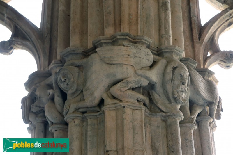 Monestir de Santes Creus - Capitell del claustre