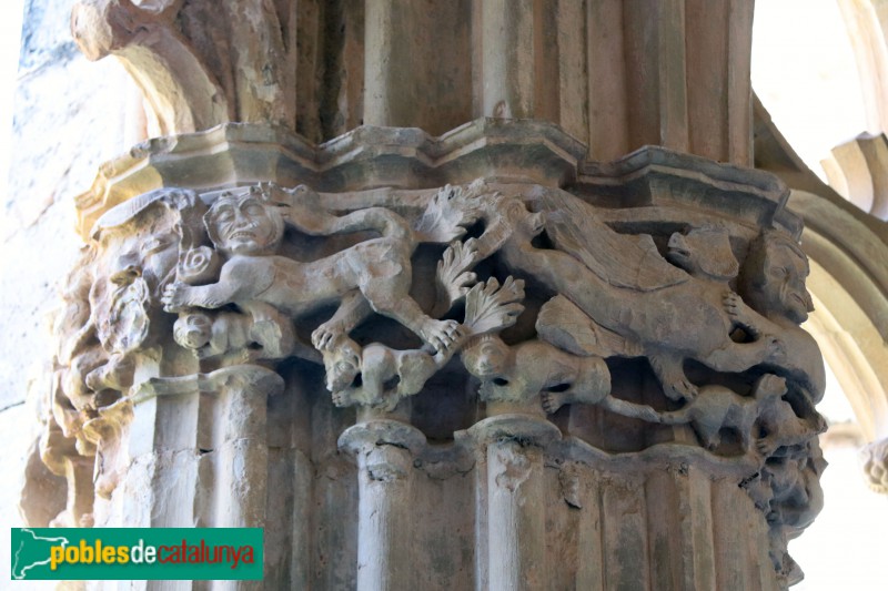 Monestir de Santes Creus - Capitell del claustre