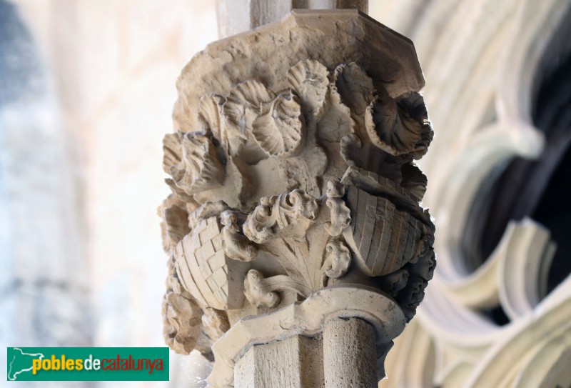 Monestir de Santes Creus - Capitell del claustre