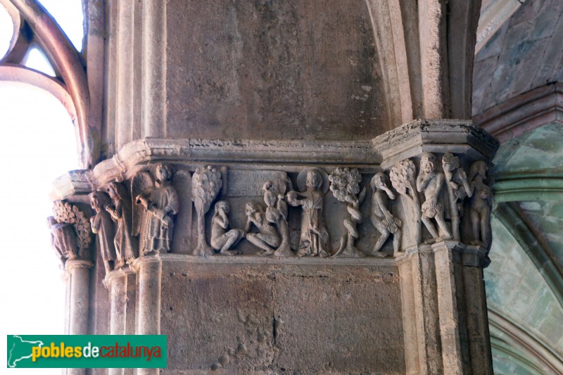 Monestir de Santes Creus - Capitell del claustre