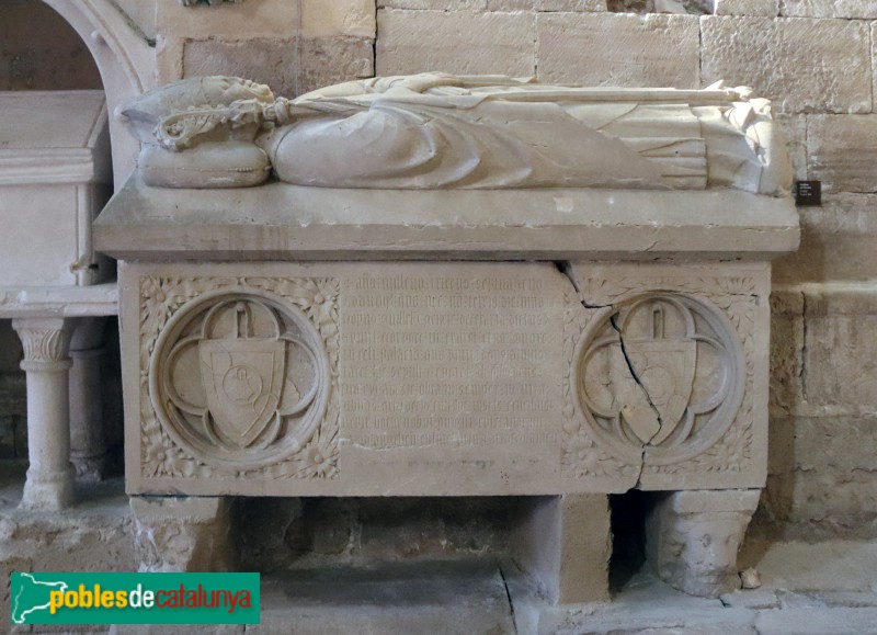 Monestir de Santes Creus - Sepulcre de l'abat Guillem de Ferrera