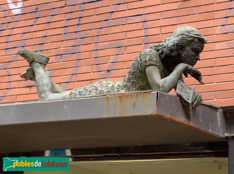 Barcelona - Escultura <i>Anna Frank</i>