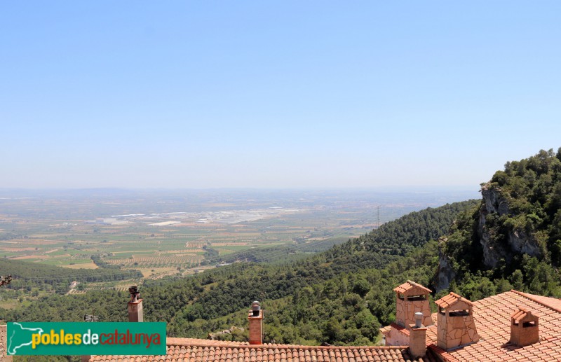 Figuerola del Camp - Panoràmica des de Miramar (Foto: Albert Esteves, 2019) Figuerola del Camp - Panoràmica des de Miramar