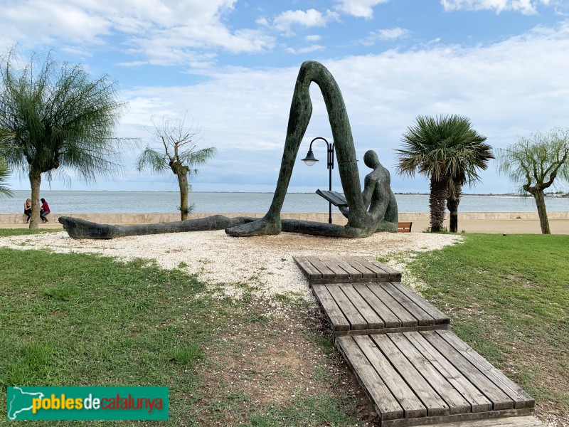 L'Ampolla - Escultura El lector de l'Odissea