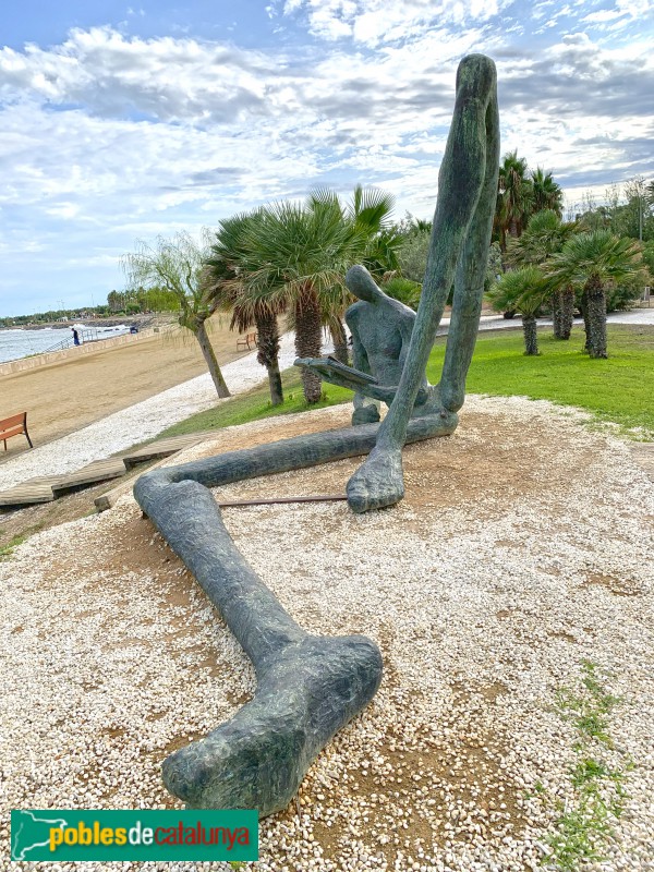 L'Ampolla - Escultura El lector de l'Odissea