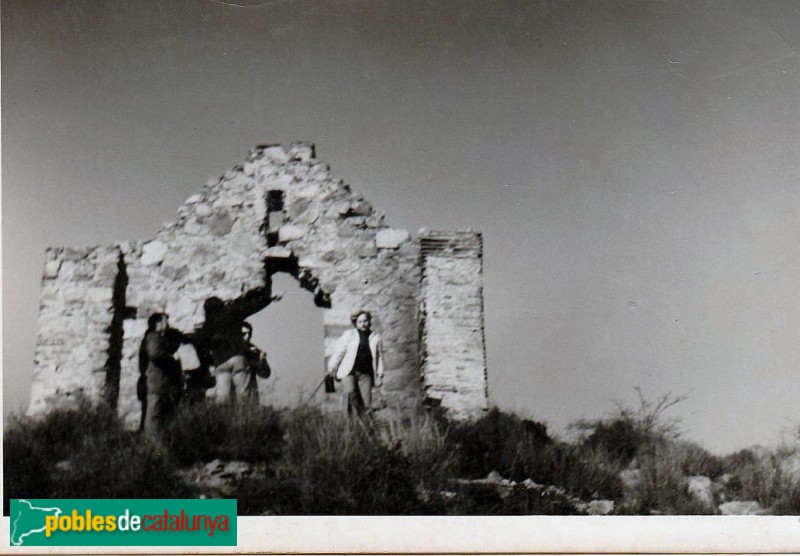 Badalona - Ermita de Sant Climent, durant la reconstrucció