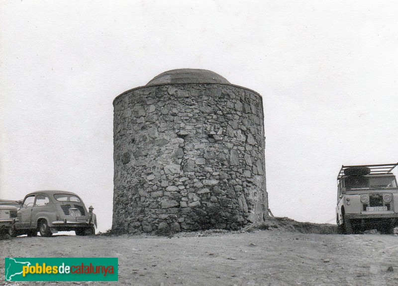 Badalona - Ermita de Sant Climent, durant la reconstrucció