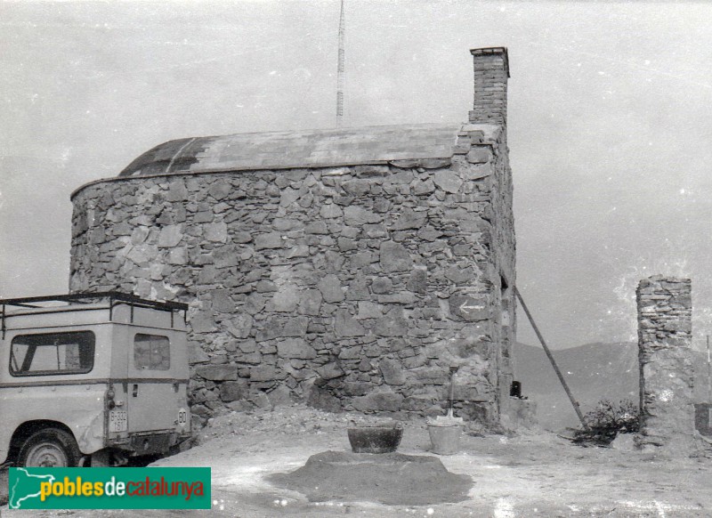 Badalona - Ermita de Sant Climent, durant la reconstrucció