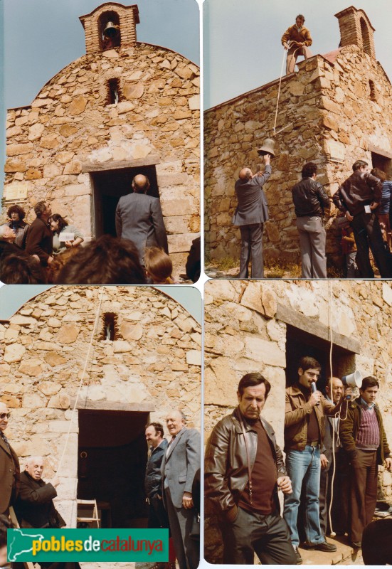 Badalona - Ermita de Sant Climent, durant la reconstrucció