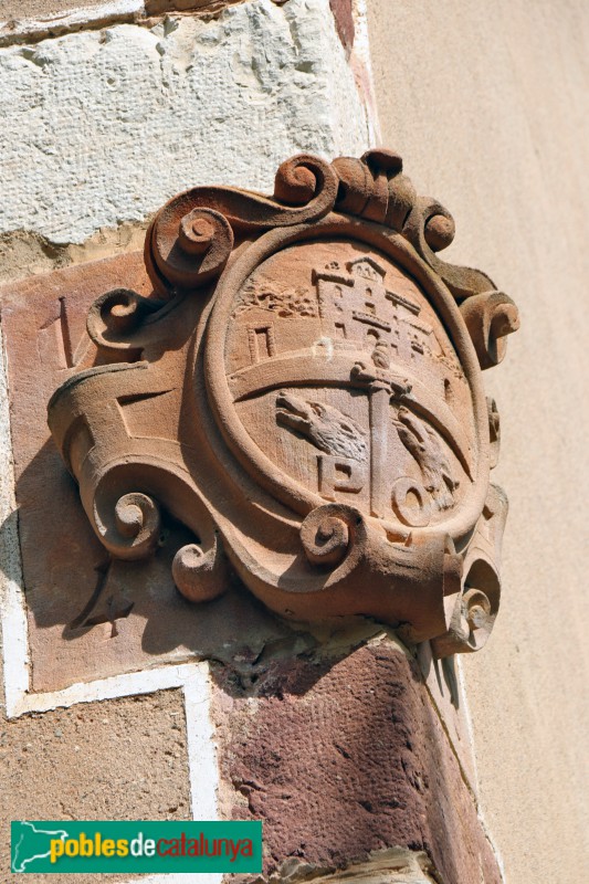 Valls - Granja Doldellops, escut del monestir de Poblet