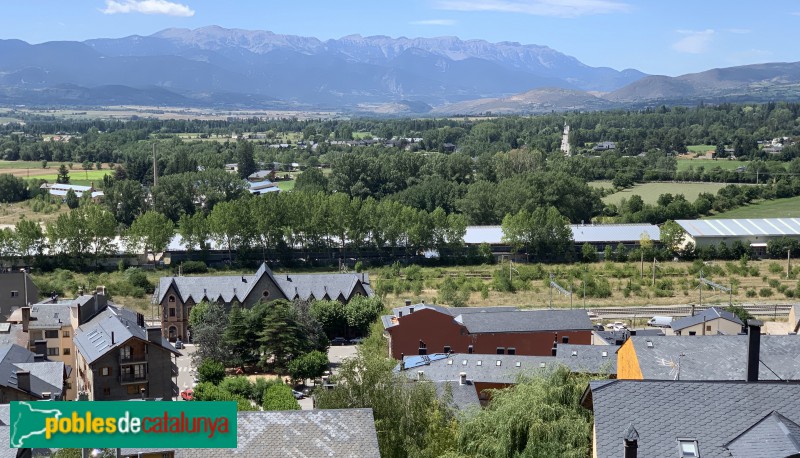 Puigcerdà - Panoràmica des del mirador, a la plaça de l'Ajuntament