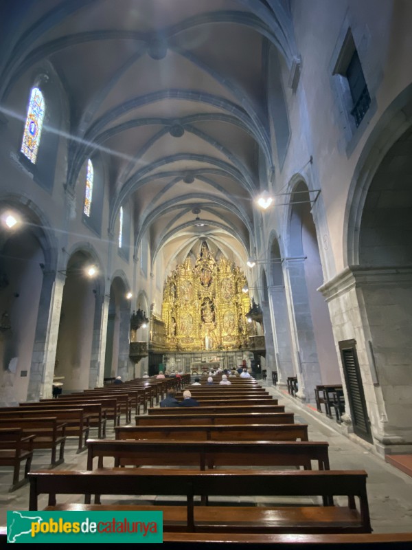 Arenys de Mar - Església de Santa Maria, interior