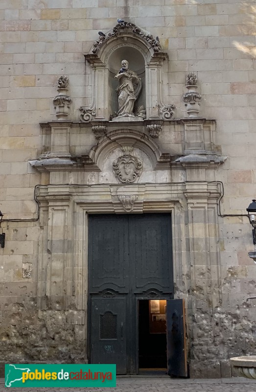 Barcelona - Església de Sant Felip Neri, portada