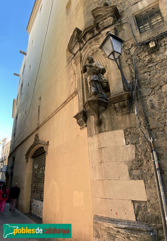 Barcelona - Església de Sant Felip Neri, carrer de la Palla