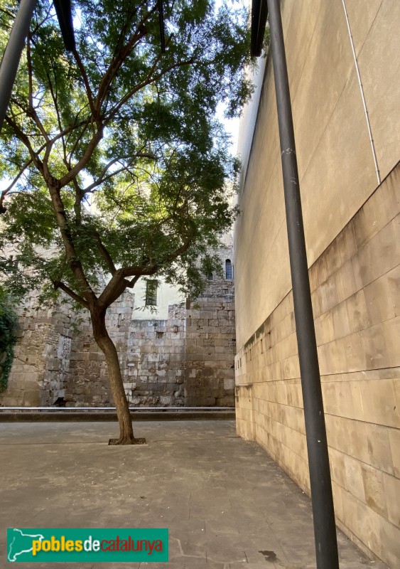 Barcelona  - Muralla de la placeta de Frederic Marés