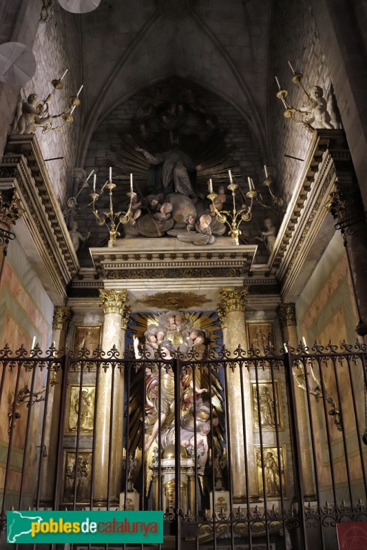 Barcelona - Església de Santa Maria del Pi. Capella de Sant Miquel