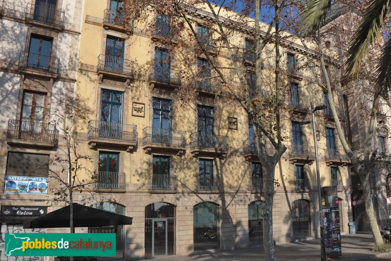 Barcelona - Passeig Colom, 15-16 (Foto: Albert Esteves, 2020) Barcelona - Passeig Colom, 15-16