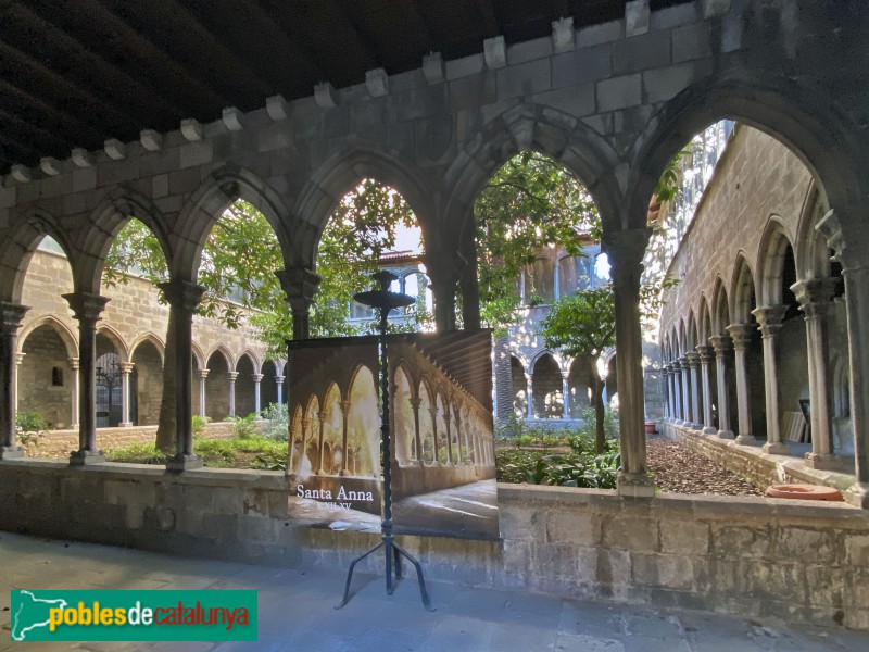 Barcelona - Església de Santa Anna. Claustre