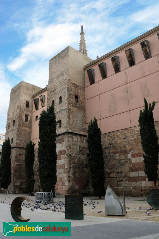 Barcelona - Torres romanes de la plaça Nova