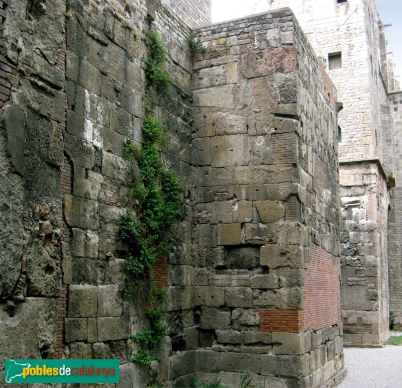 Barcelona - Muralla romana de la plaça Nova