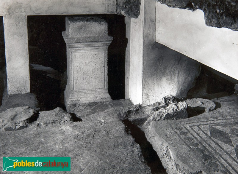 Barcelona - Excavacions a la plaça Sant Iu, 1953 (AFB)