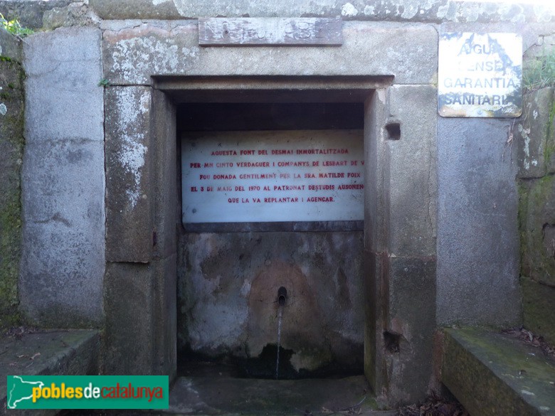 Folgueroles - Font del Desmai (Foto: Graciel·la Vidal, 2020) Folgueroles - Font del Desmai