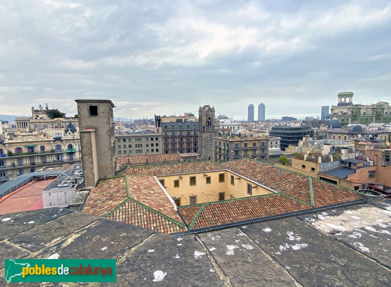 Barcelona - Palau de Lloctinent, des de la Catedral