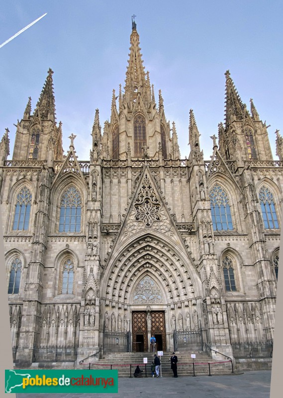 Barcelona - Catedral. Façana principal