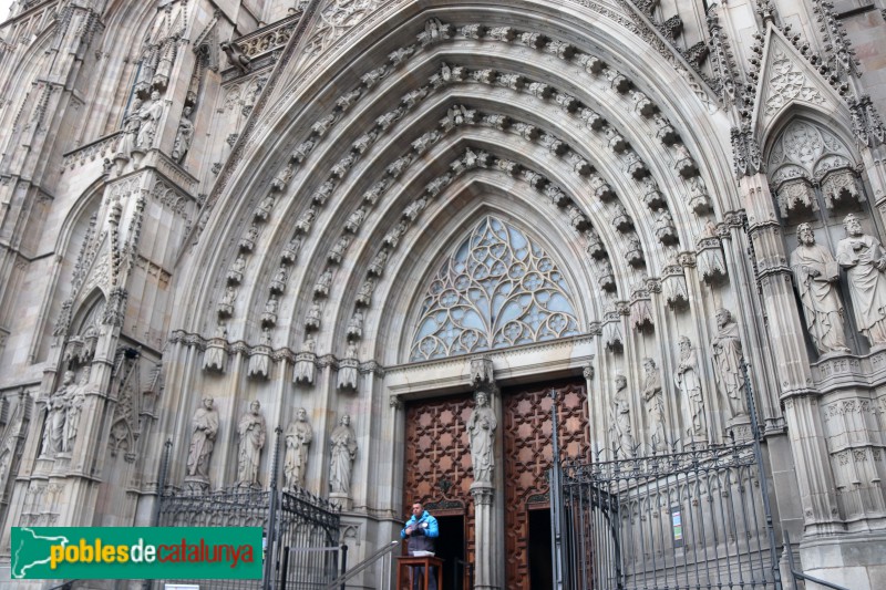 Barcelona - Catedral. Façana principal