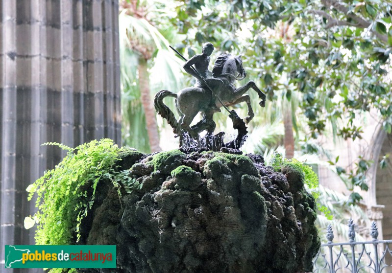 Barcelona - Catedral. Brollador del claustre