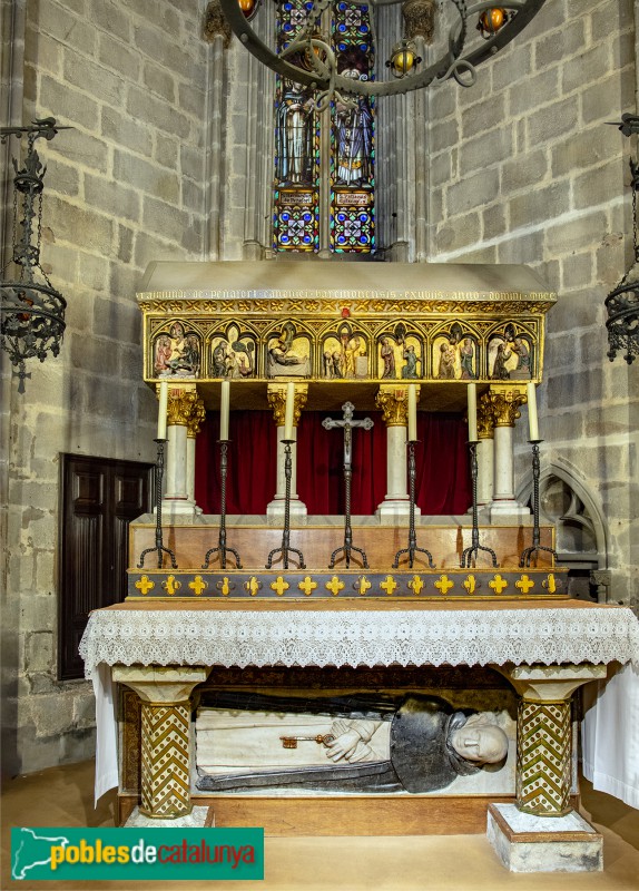 Barcelona. Catedral. Sepulcre de Sant Ramon de Penyafort